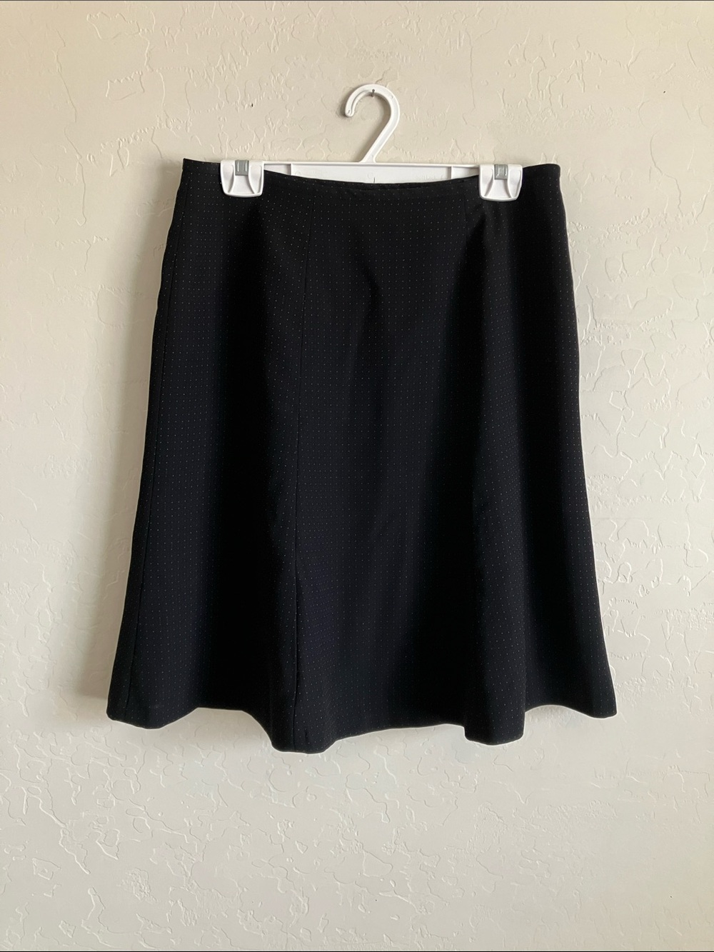 Womens Skirt Black A Line Knee Length Waist 32 Professional Office Kasper Petite